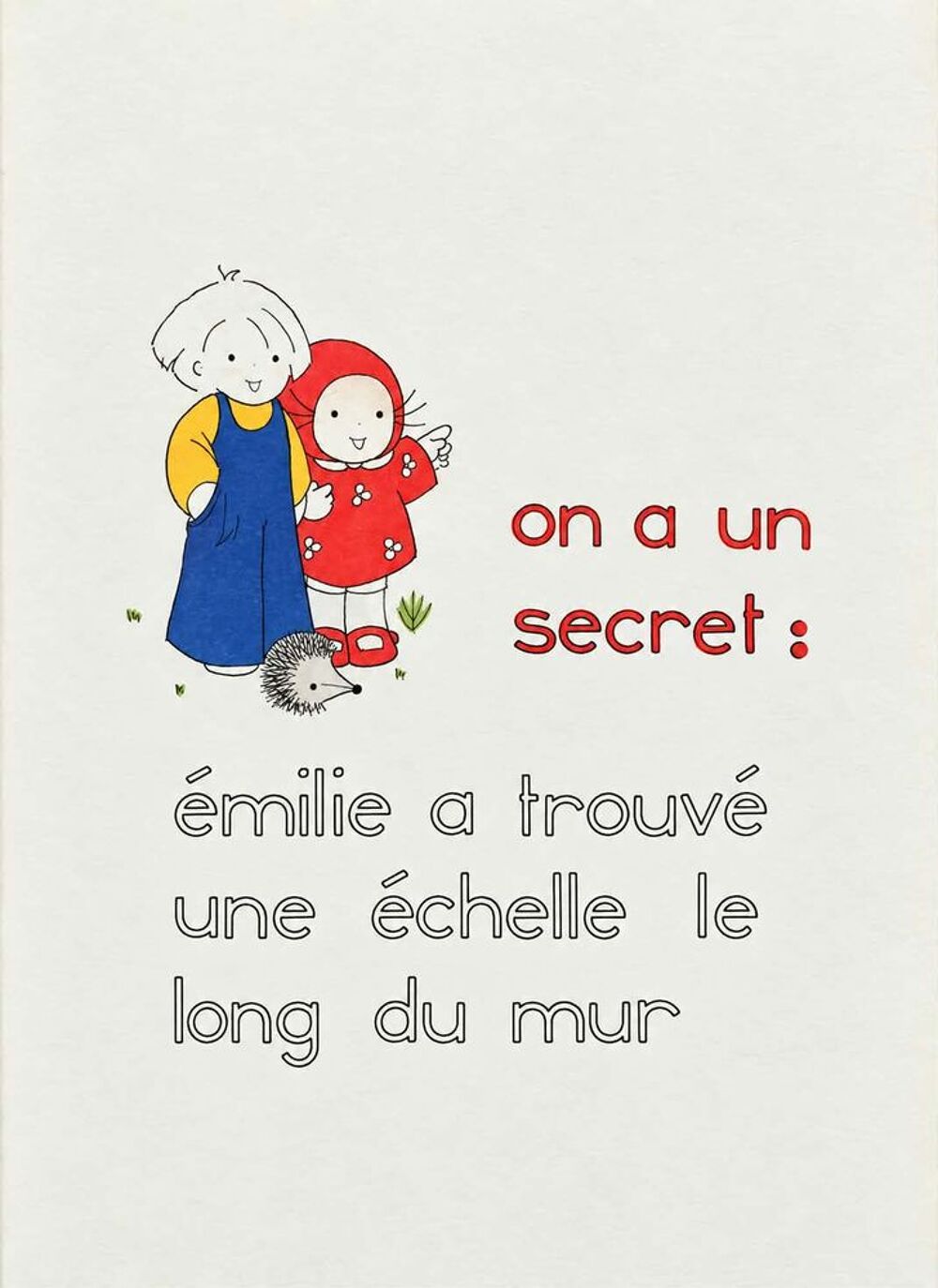 Lot de 7 Livres vintages ann&eacute;es 80 "Emilie" - 4 E pi&egrave;ce Livres et BD