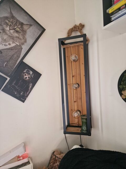 Luminaire bois et m�tal 95 Charly (69)