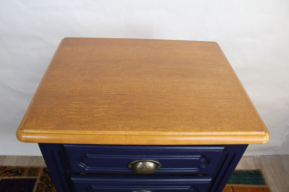 SEMAINIER VINTAGE 7 TIROIRS BLEU NUIT 1960 FRANCE Meubles