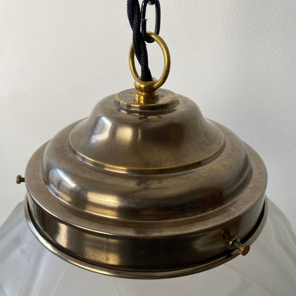 ANCIENNE LAMPE SUSPENSION LAMPE ART-DECO XL VINTAGE Décoration