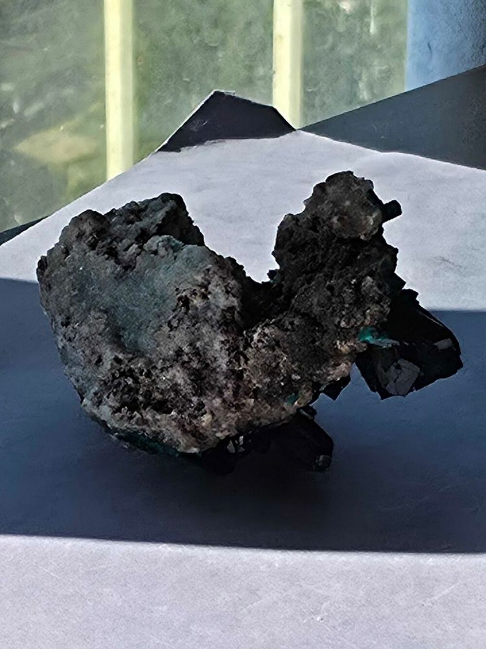 Sp&eacute;cimen Min&eacute;ralogique de Dioptase-Collection Katanga 