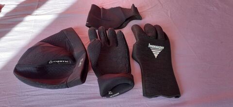 Gants plongs 5mn, bando, et bonnet grande taille. 2 Crozon (29)