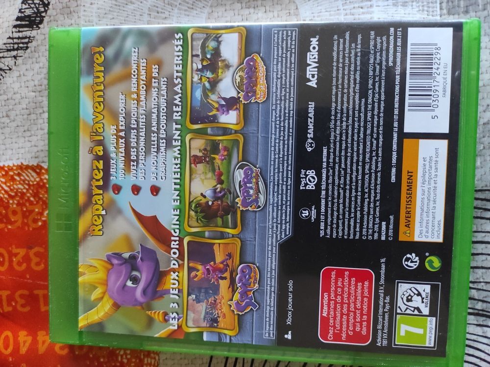 spyro trilogie Consoles et jeux vidéos