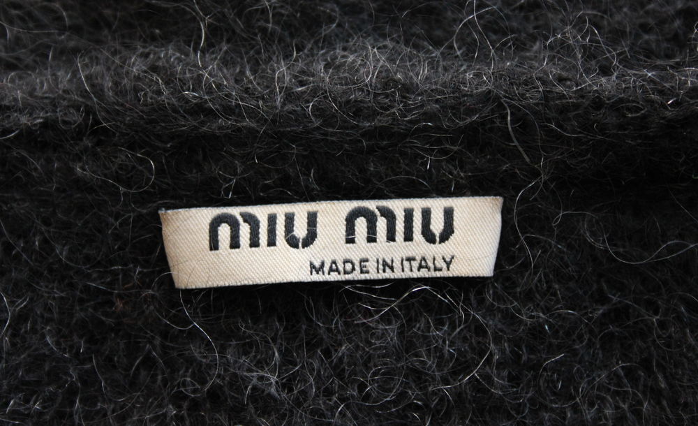 Pull mohair anthracite MIU MIU T.38 Fr Vêtements