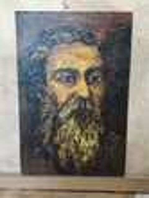 Tableau Portrait homme &agrave; barbe Dcoration