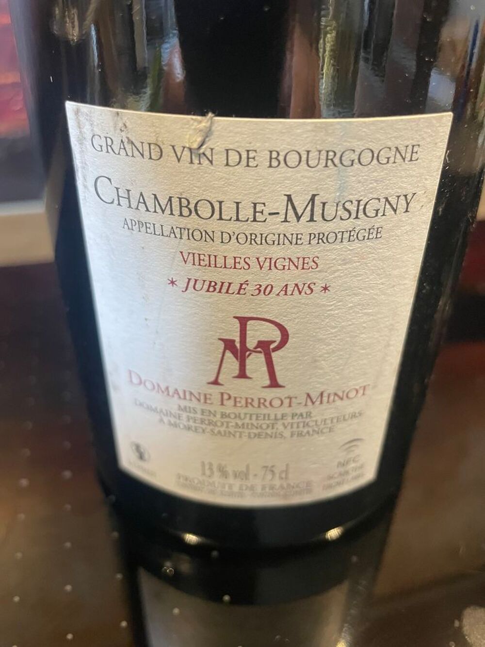 CHAMBOLLE-MUSIGNY 2022 Jubil&eacute; 30ans Perrot-Minot Cuisine