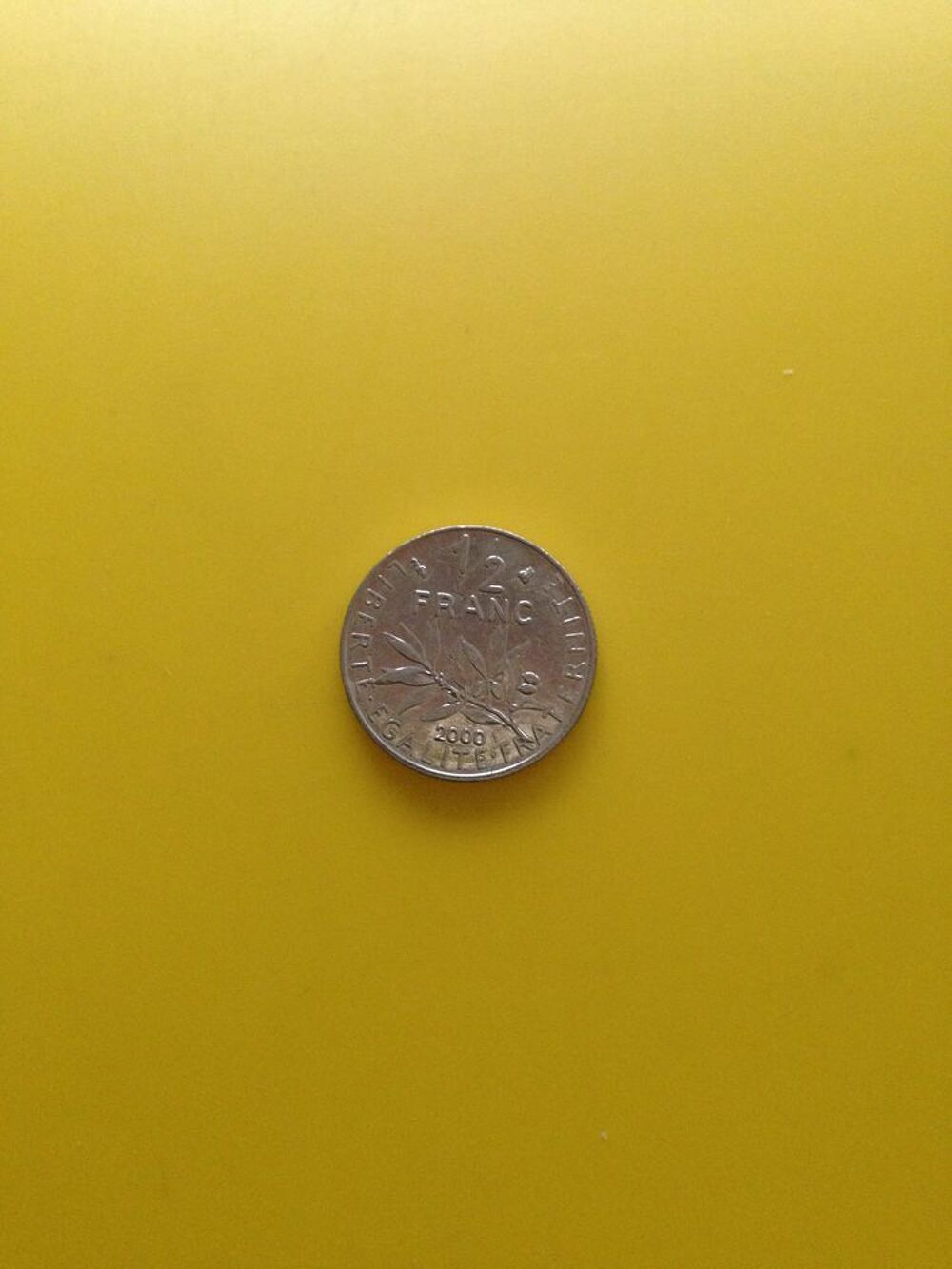Pi&egrave;ces de monnaie d'un demi francs.. 