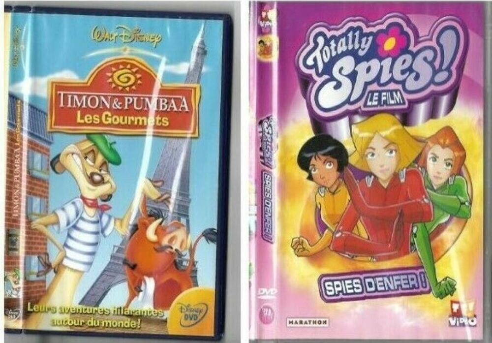 2 DVD films animation enfants DVD et blu-ray