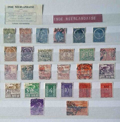 Série de timbres de collection d'Inde Néerlandaise 30 Gap (05)