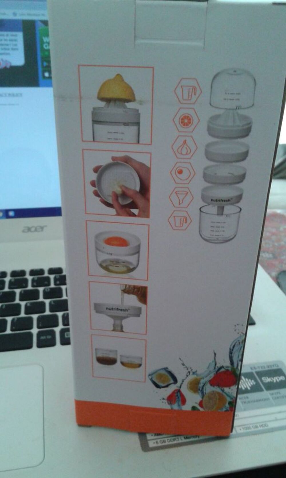 mandoline celd + presse fruits neuf Electroménager