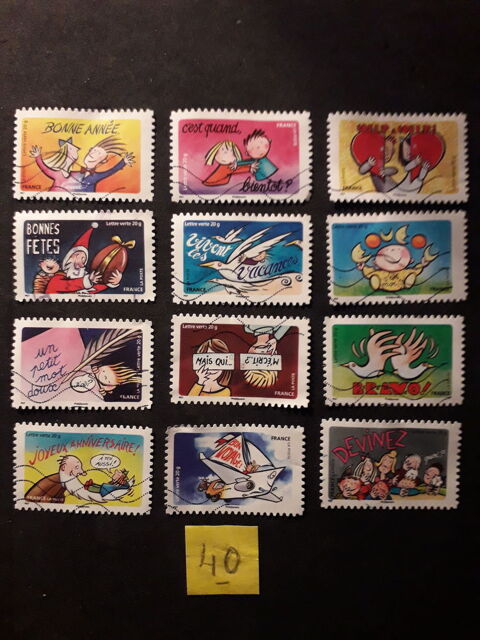 Séries complètes de timbres N. 40-56-83-94- à 0,40€ la série 0.4 Les Forges (88)