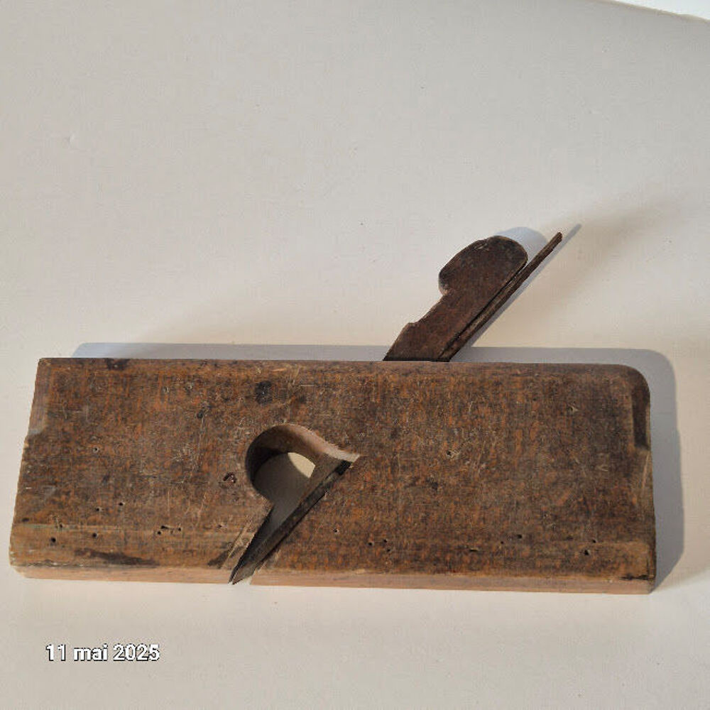 Bloc de bois des ann&eacute;es 1900, rabot de menuisier vintage, ou Bricolage