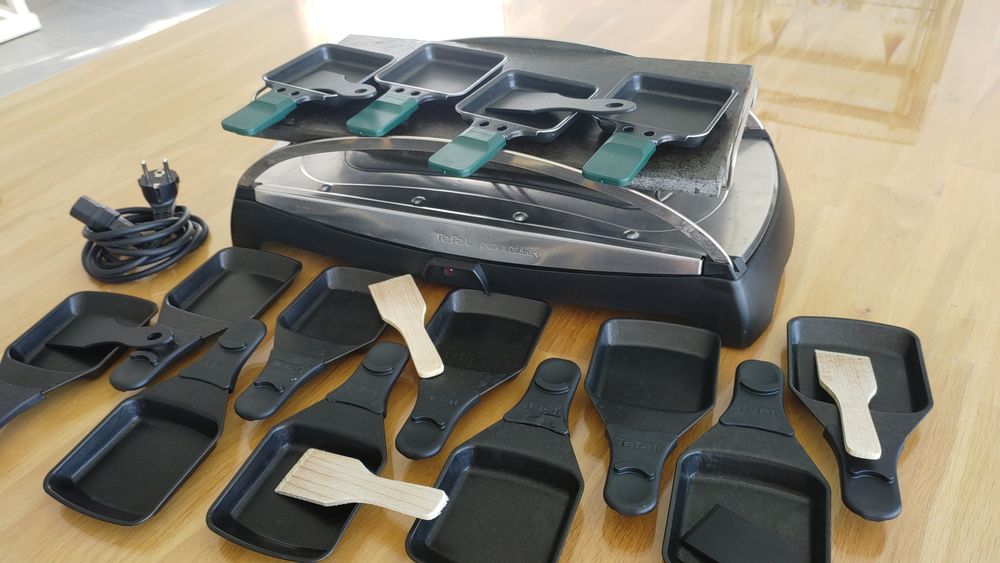 Raclette Pierrade 2-en-1 Tefal Inox &amp; Design Electroménager
