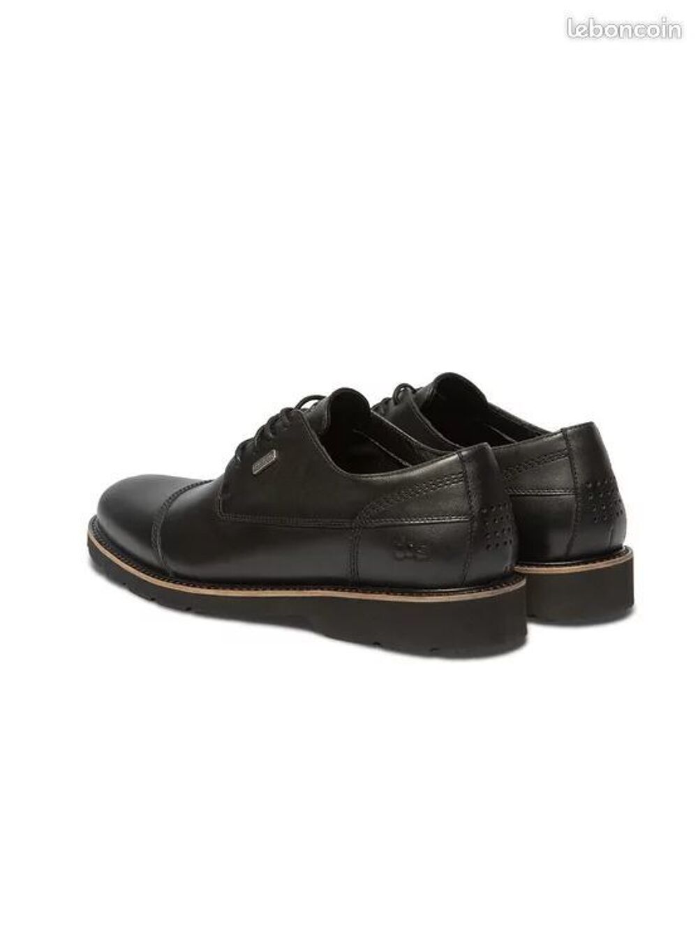Chaussures Neuve Derbies Homme Confort Purefoam en Cuir Noir Chaussures
