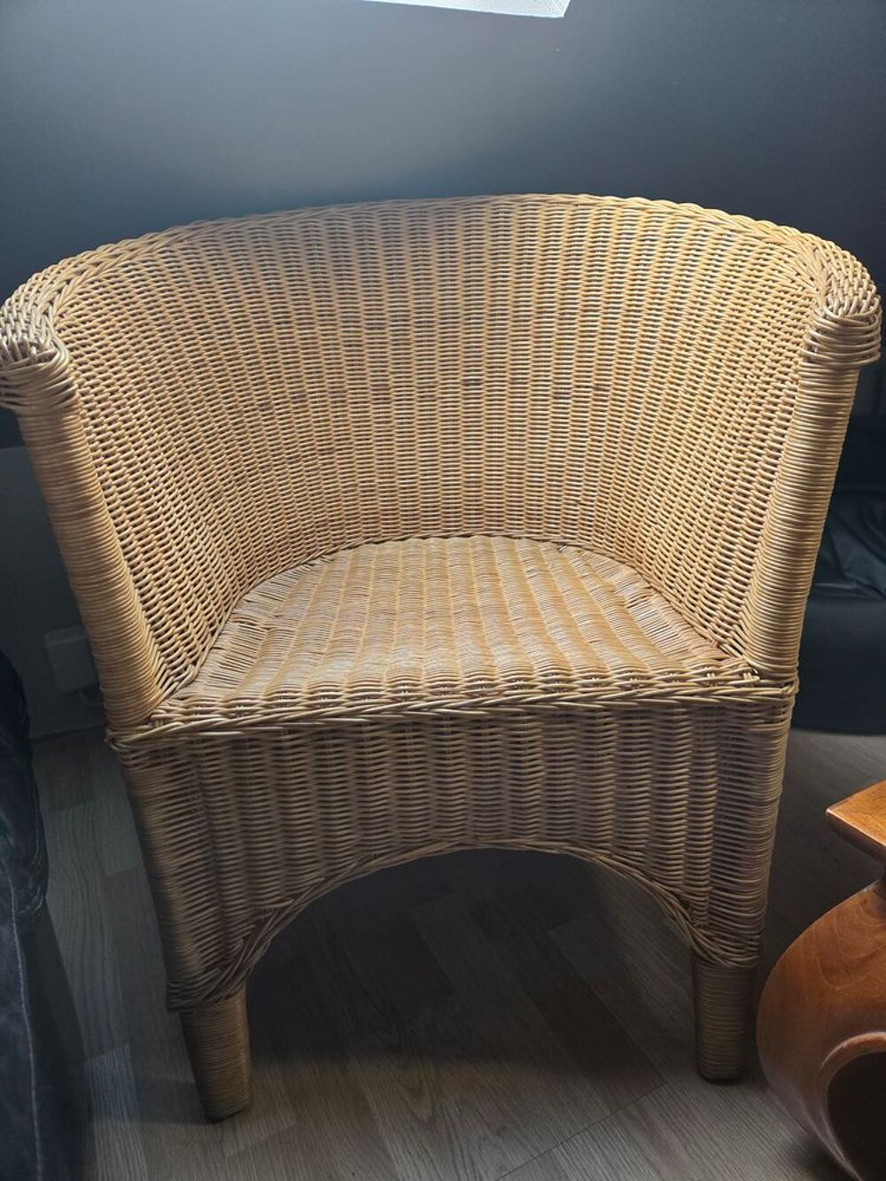 Grand fauteuil rotin et osier Meubles