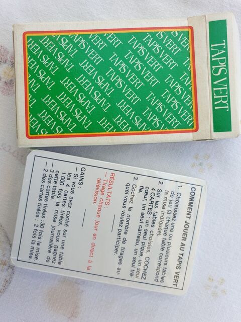 JEUX CARTES TAPIS VERT NEUF 0 Mandelieu-la-Napoule (06)