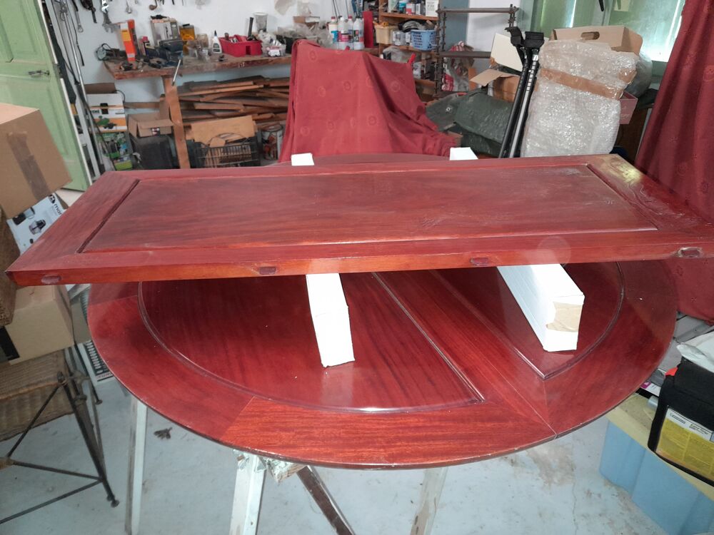 Plateau de table en acajou Meubles