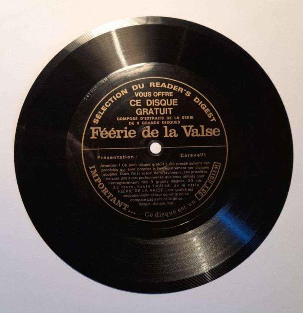 Caravelli pr&eacute;sente : F&eacute;&eacute;rie de la Valse - Disque flexi CD et vinyles