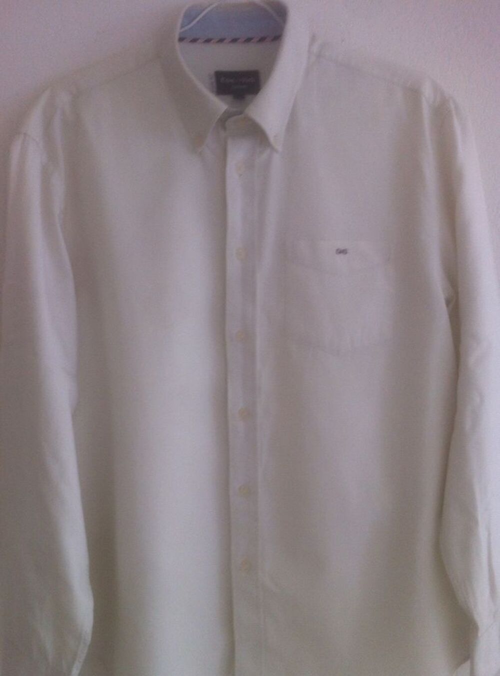 Lot de 2 Chemises EDEN PARK blanche et bleu Vêtements