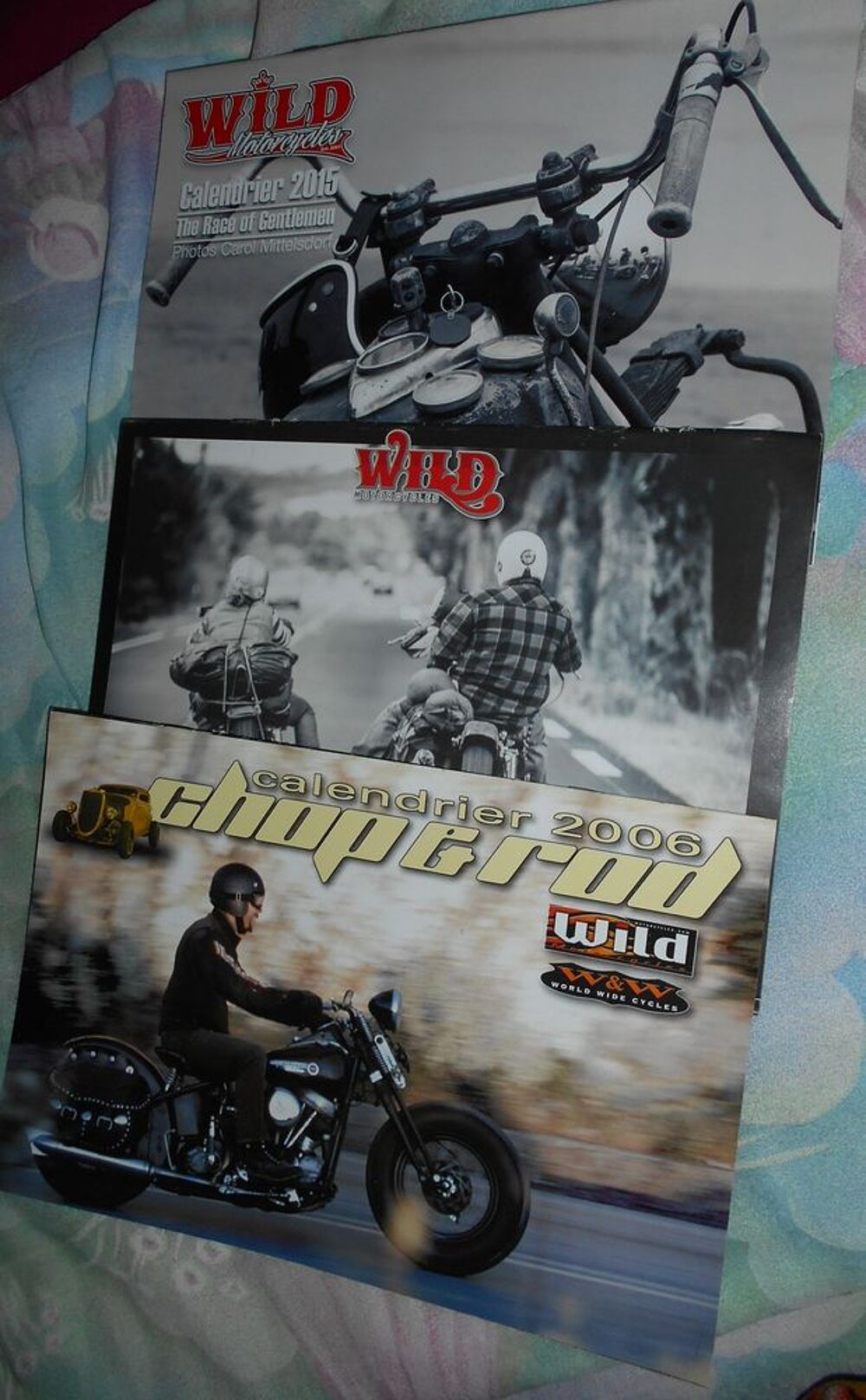 3 calendriers collector WILD motorcycles et chop &amp; rod 