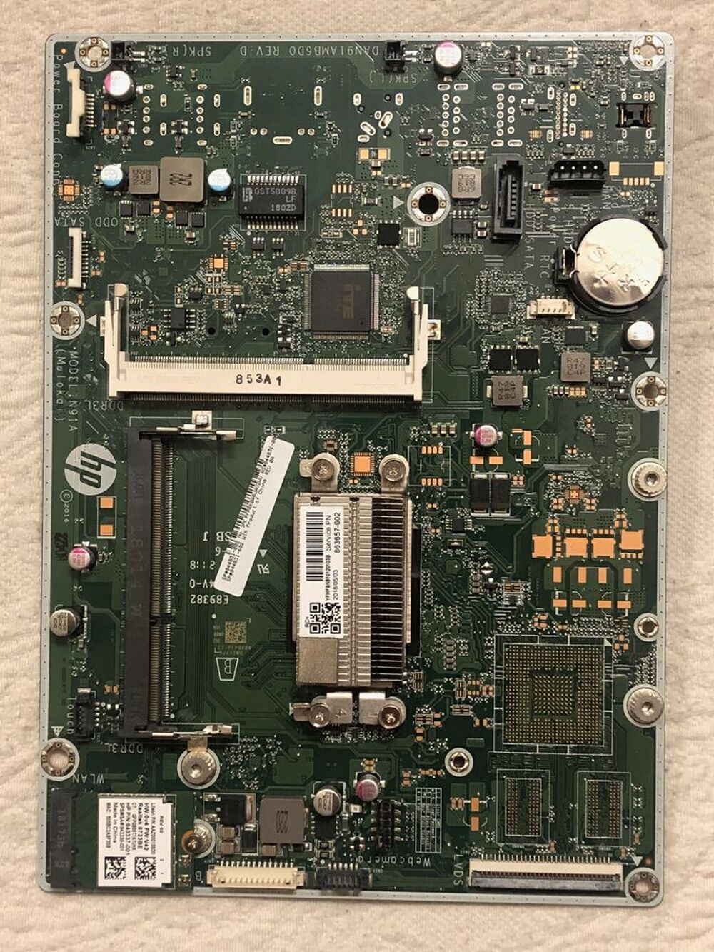 Carte M&egrave;re HP All in One PC Model N91A (Molokai) Matriel informatique