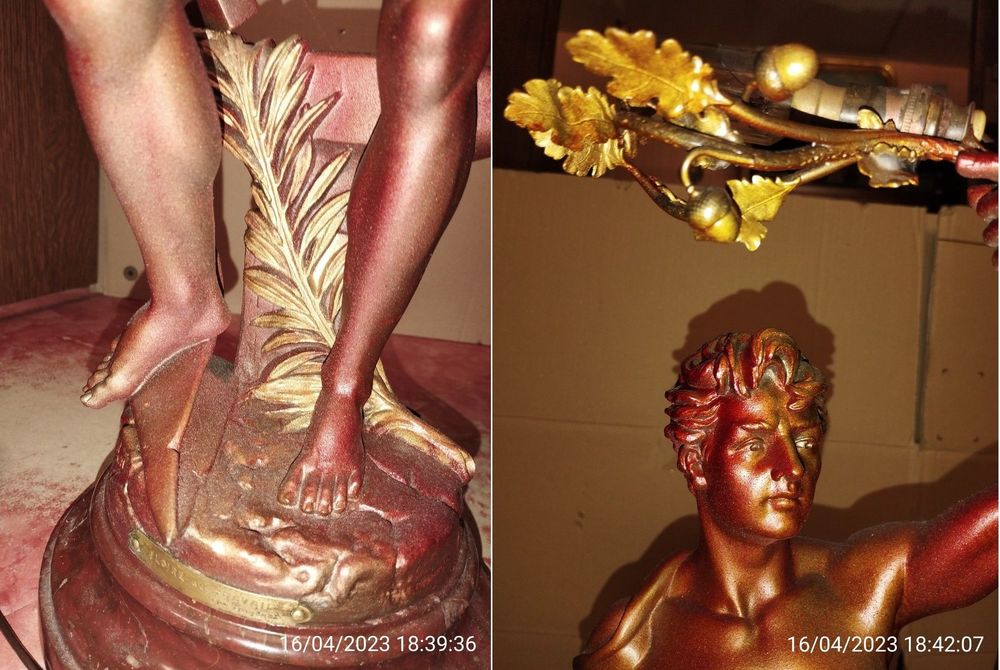 LUMINAIRE LAMPE STATUE LAMPADAIRE DE TABLE MEUBLE Décoration