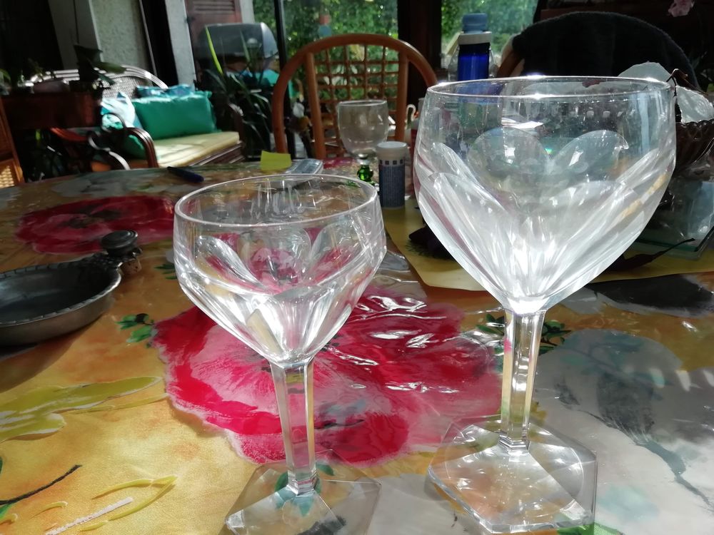 Verres en baccara Décoration