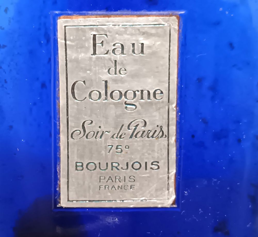Flacon parfum ancien Soir de Paris Bourjois Eau de Cologne 