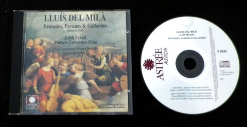 CD - LLUIS DEL MILA ? Fantaisies Pavanes et Gallardes 3 Ribeauvillé (68)