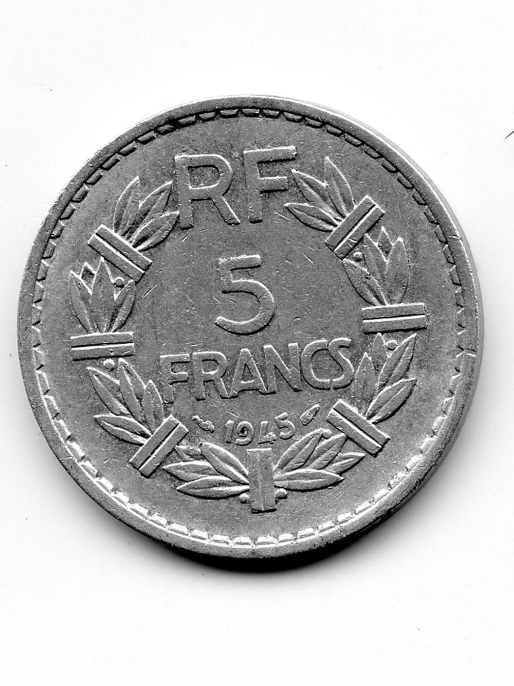Conseil National de la Resistance : 5 francs 1945 A Lavrilli 