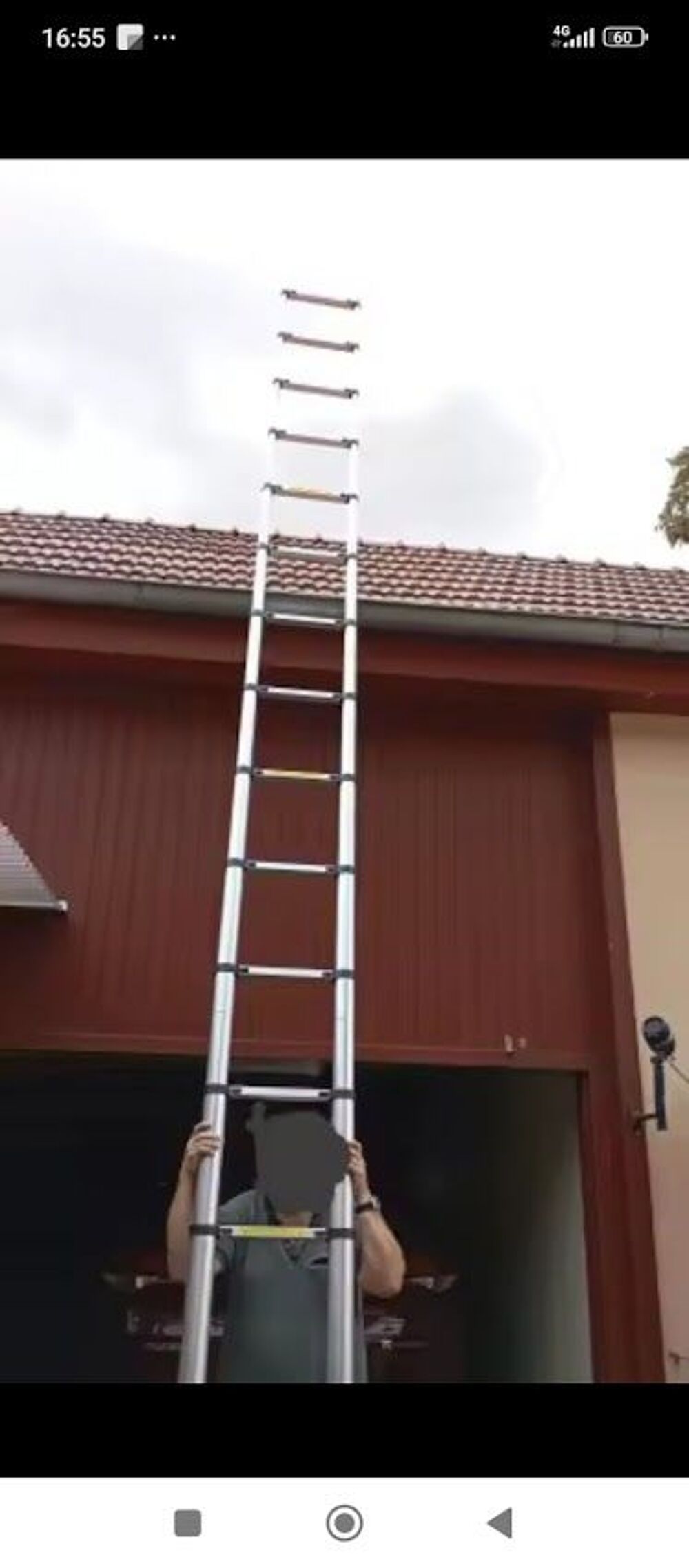&Eacute;chelle t&eacute;lescopique 6,2 m&egrave;tre professionnel Bricolage