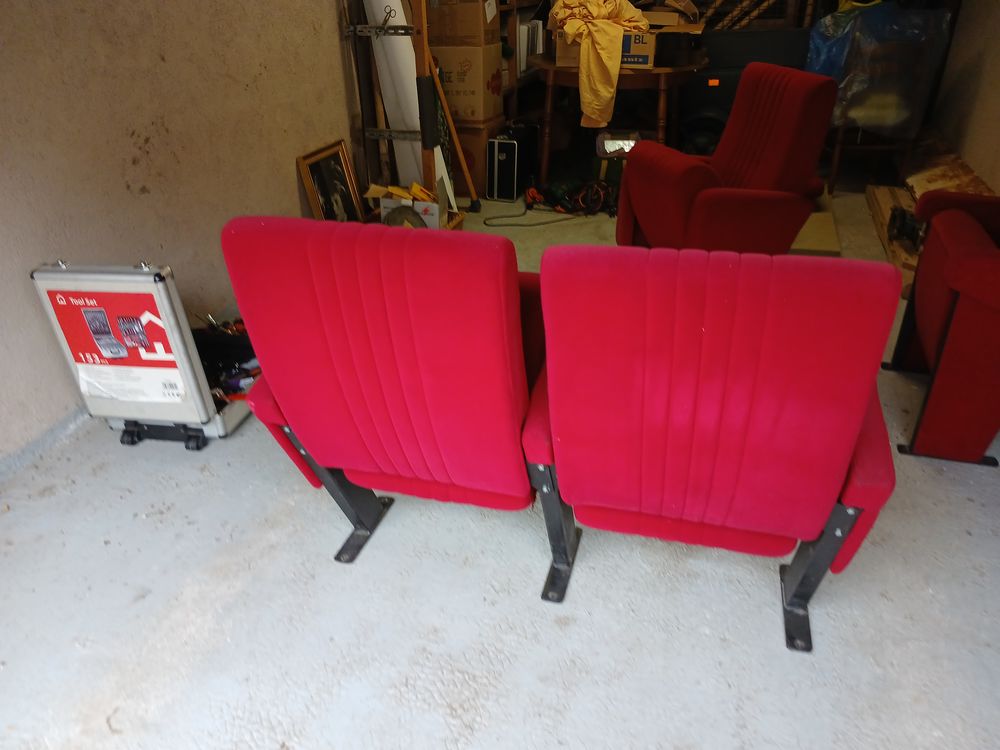 si&egrave;ges de cin&eacute;ma ancien des ann&eacute;es 80 Meubles