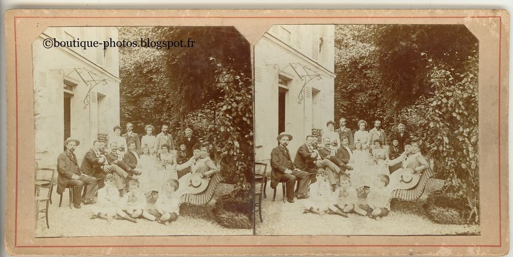 Anciennes Photographies St&eacute;r&eacute;oscopiques Vue St&eacute;r&eacute;os 