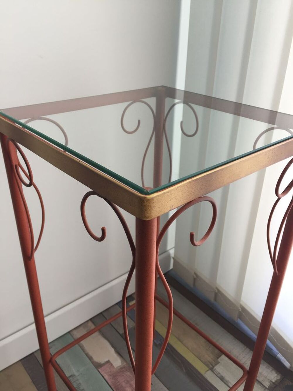 Petite console fer forg&eacute; Décoration