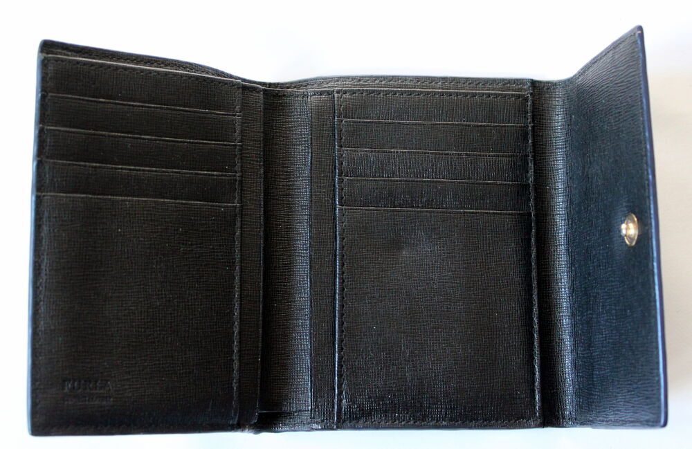 Portefeuille cuir bleu oc&eacute;an FURLA Maroquinerie