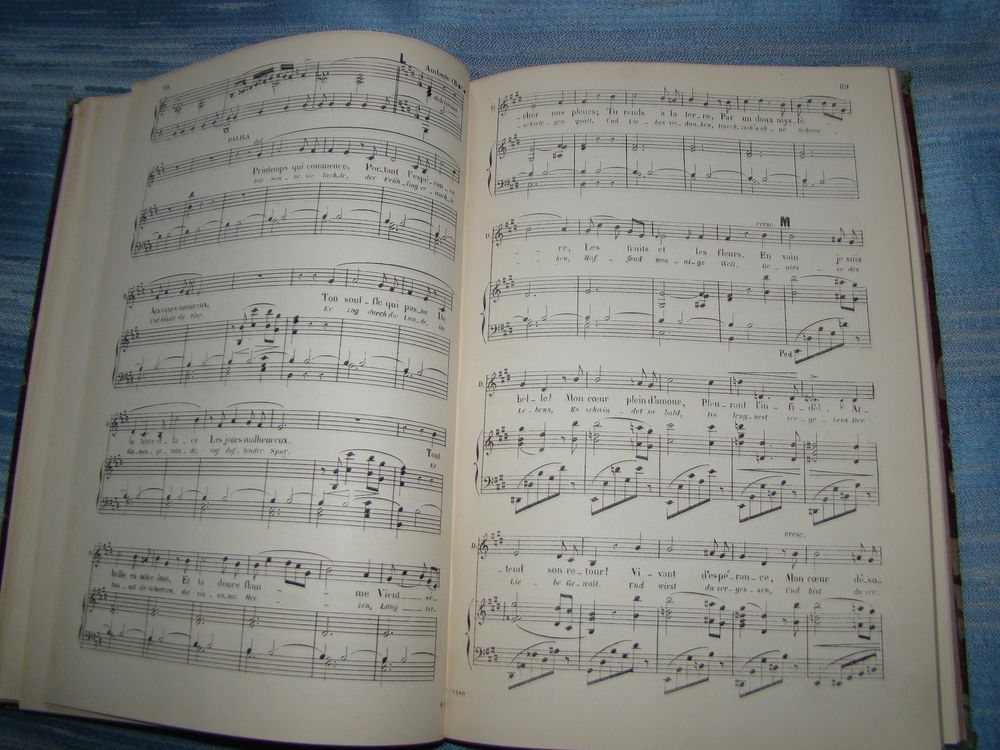 Partition ancienne Piano Chant Samson et Dalila Saint-Sa&euml;ns Instruments de musique