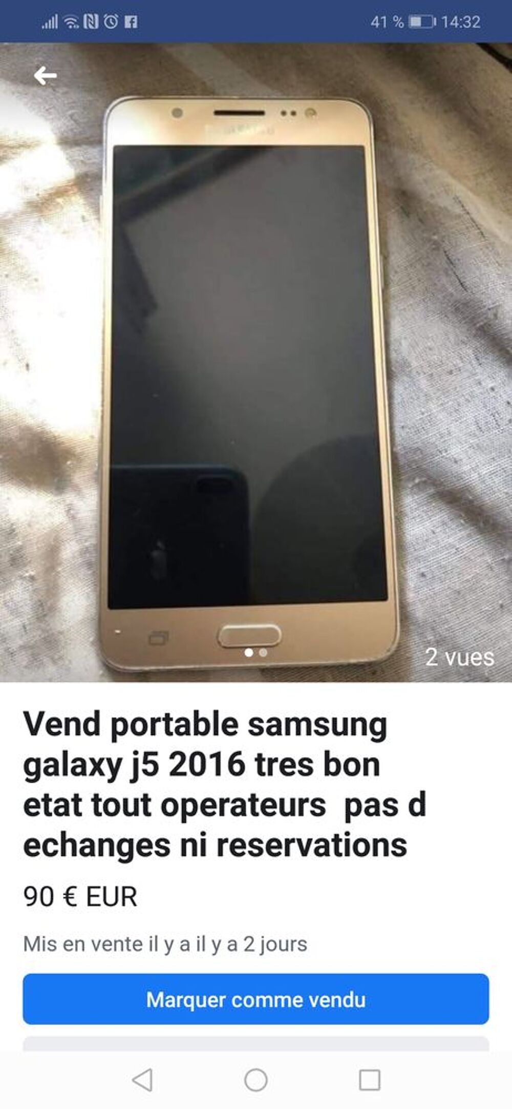 Samsung galaxy J5 2016 Téléphones et tablettes