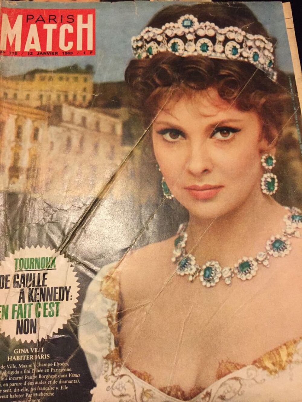 Paris Match; Lollobrigida &agrave; la une Livres et BD