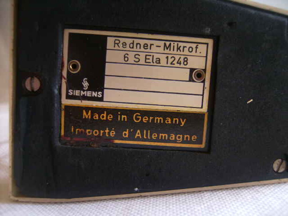 MICROPHONE SIEMENS RETRO Audio et hifi