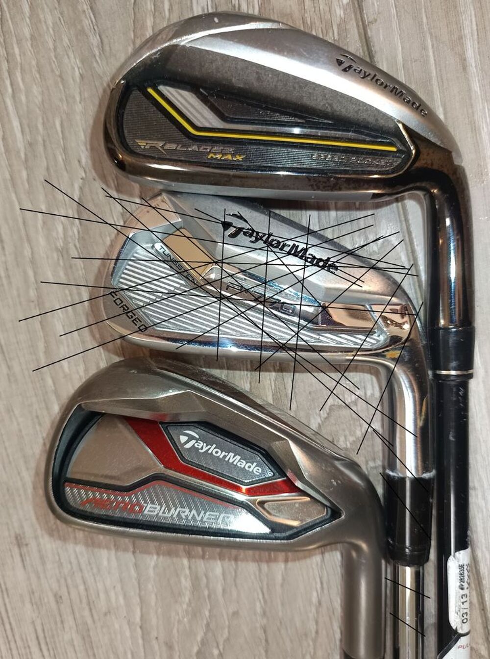 2 Fers 7 de Golf Taylormade Aero Burner Acier, RBladez Max Sports