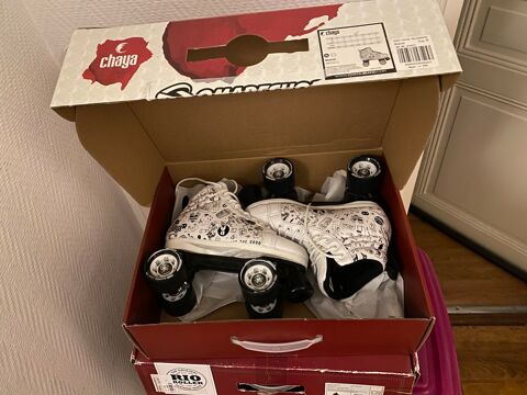 Patins  Roulettes Quad Chaya - Design Doodle Blanc 75 Paris 5 (75)