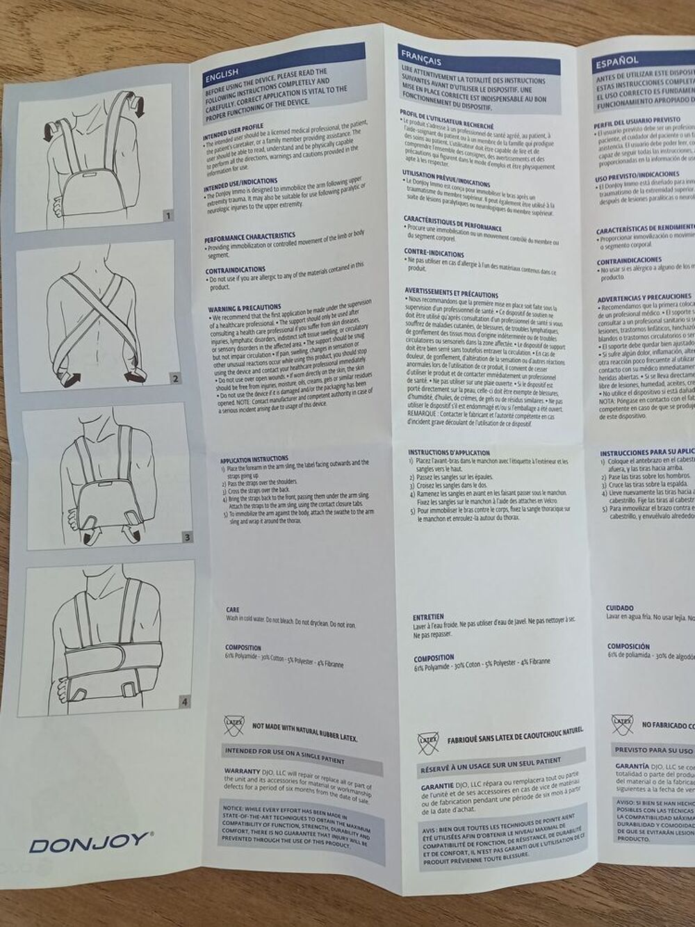 Echarpe d'Epaule et de Bras Taille M Vêtements