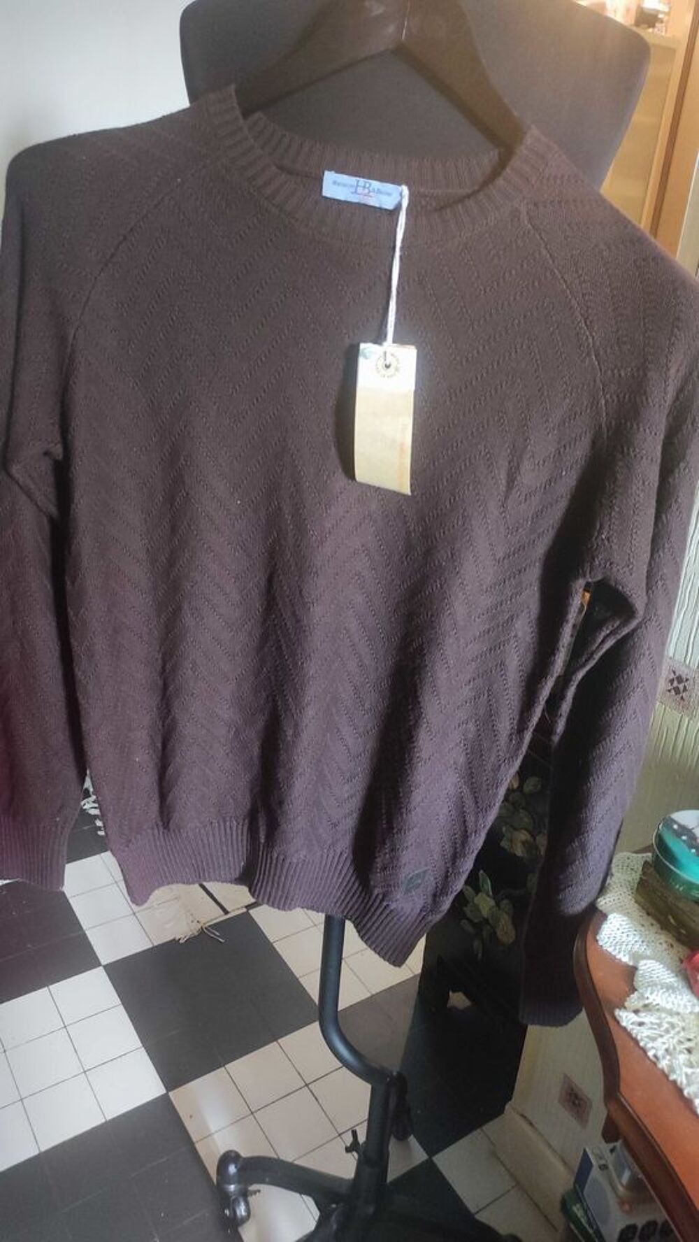 Pull homme coton laine et cachemire Harmont &amp; Blaine T 44 Vêtements