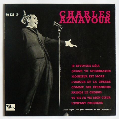 25 cm Charles AZNAVOUR : Je m'voyais déjà - Barclay 80.135 12 Argenteuil (95)