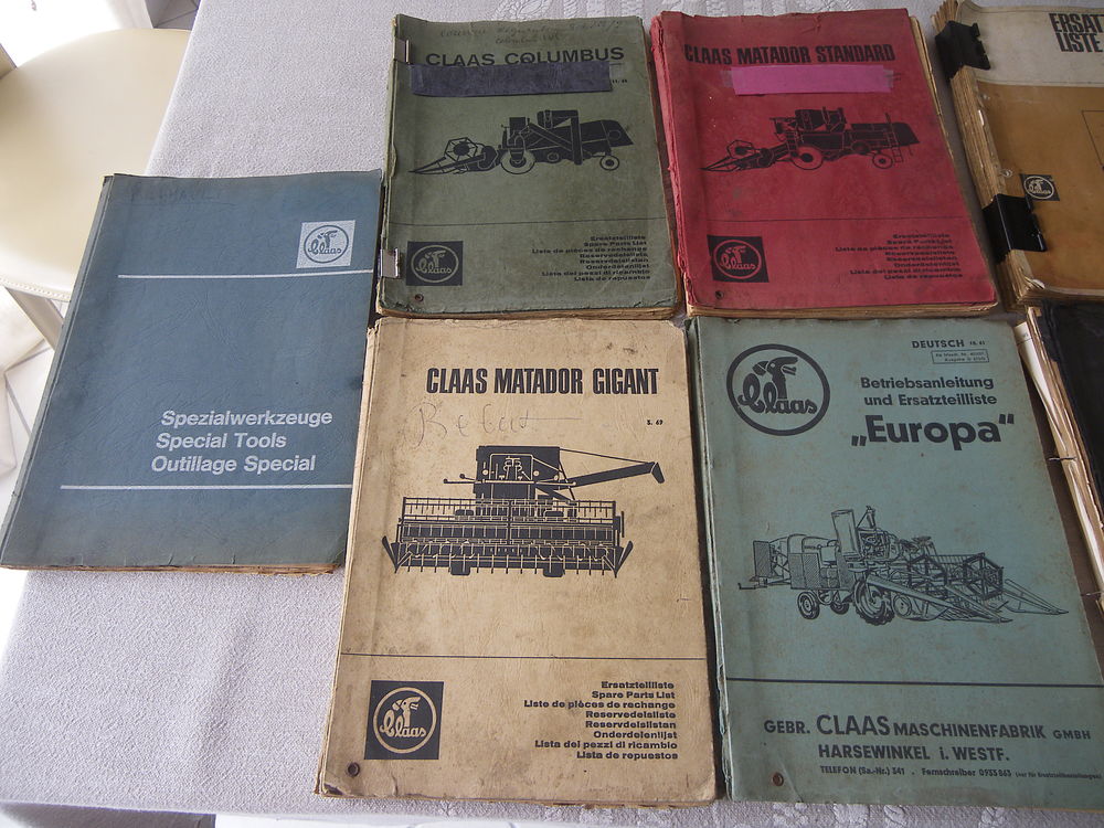 CATALOGUES PIECES MOISSONNEUSES BATTEUSES CLAAS 