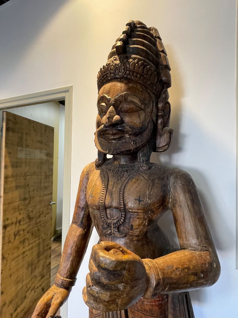 Statue Shiva bois Décoration