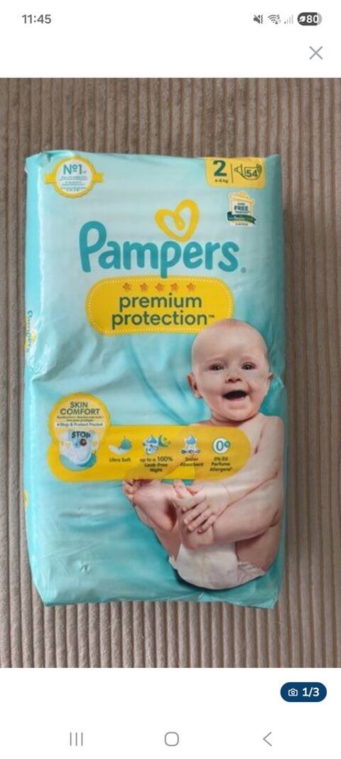 54 couches Pampers taille 2 neuf Quetigny (21)