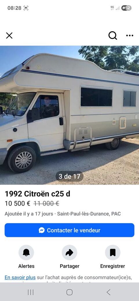 CITRO&Euml;N Camping car 1992 occasion Saint-Paul-l&egrave;s-Durance 13115