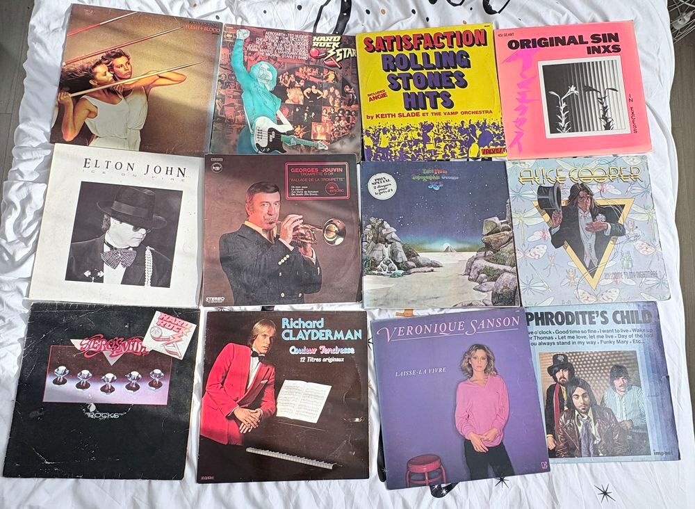lot de 55 vinyle CD et vinyles