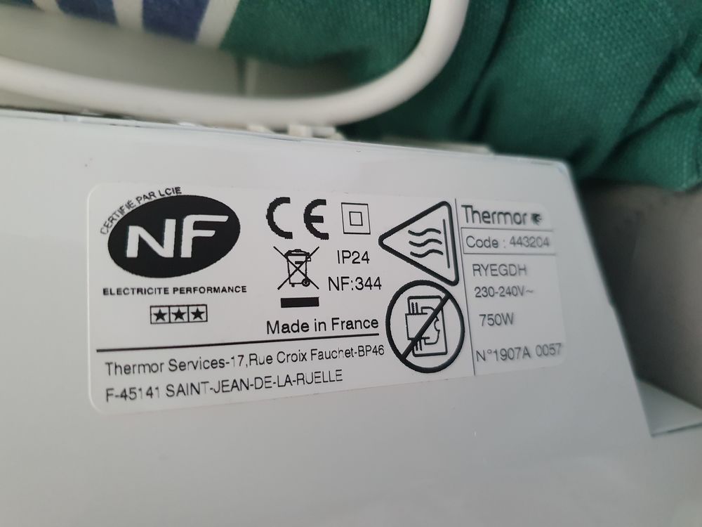 Radiateurs Thermor 750W neuf Bricolage